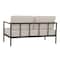 Flash Furniture Black Teak Accented Loveseat with Cushions GM-201027-2S-GY-GG - alternate 3